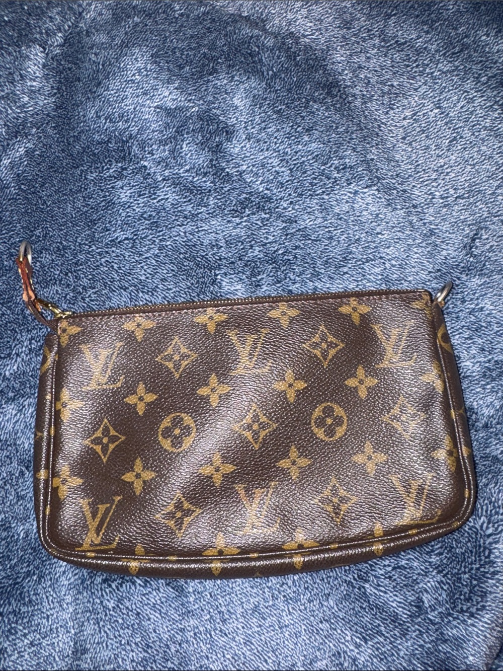 Louis Vuitton Monogram Canvas Wristlet — Brown with Gold Monogram - Picture 2 of 4
